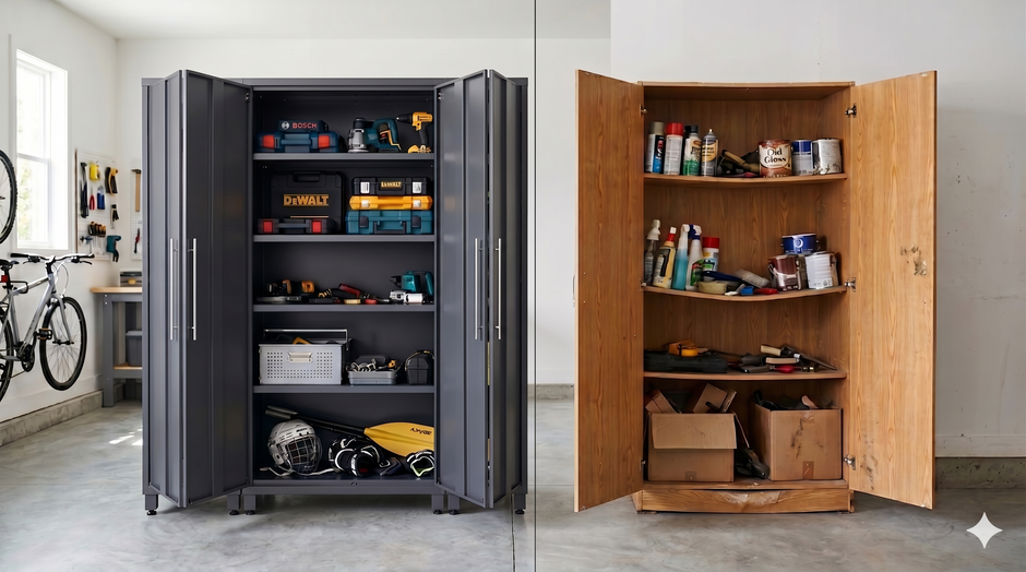 Metal vs Wood Storage Cabinets: Which Should You Buy?