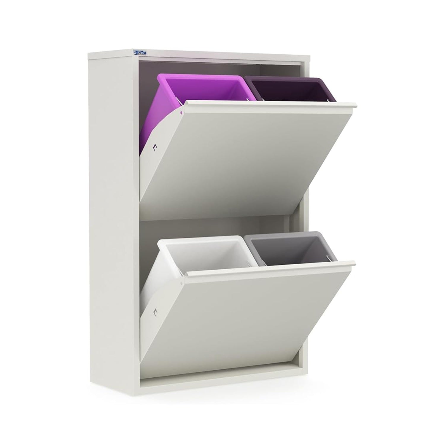 Armoire de rangement polyvalente en métal à 2 portes de 24 po