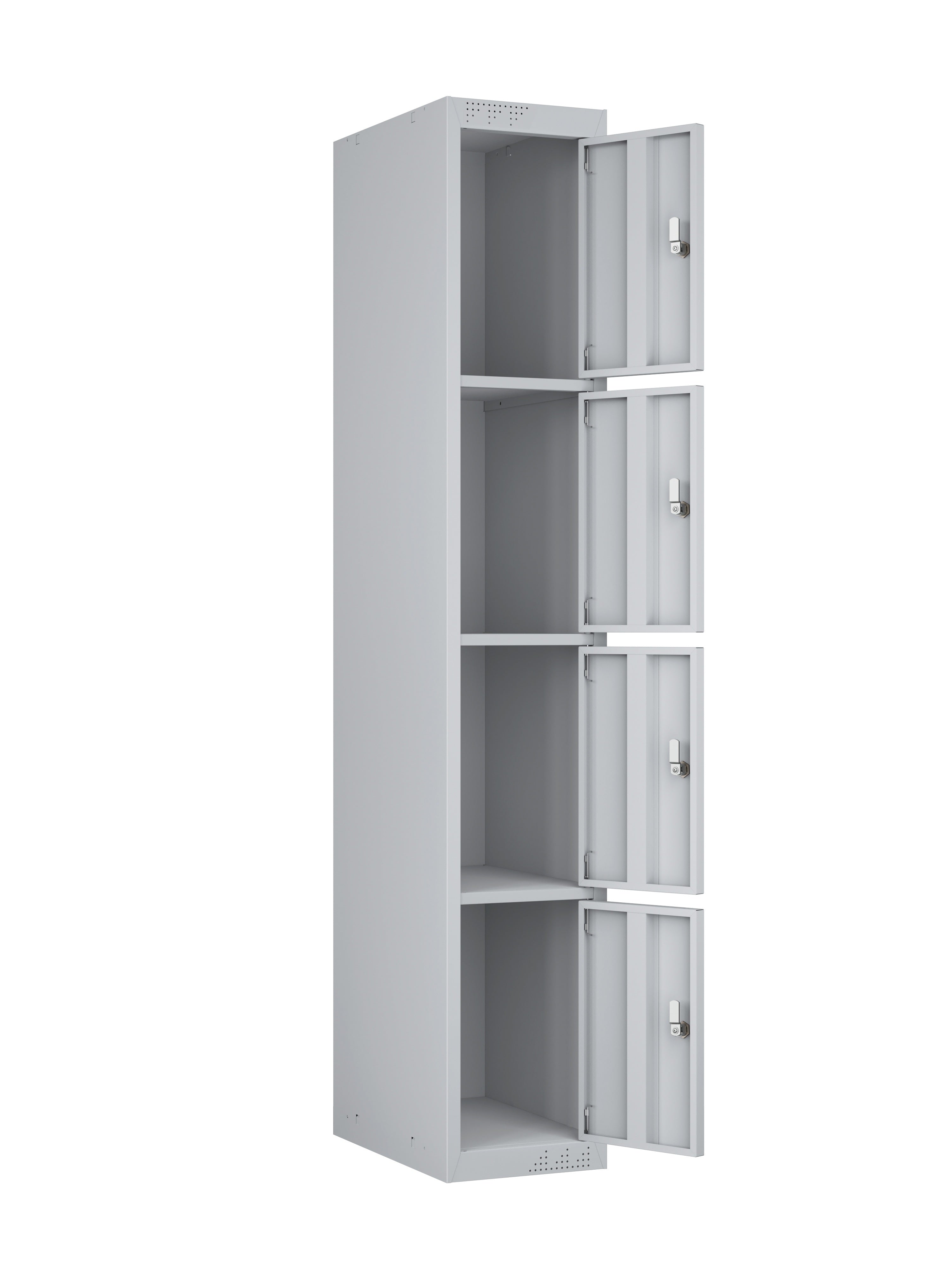 KDK Single Unit Locker 4-Tier Flat Pack - Main (1)