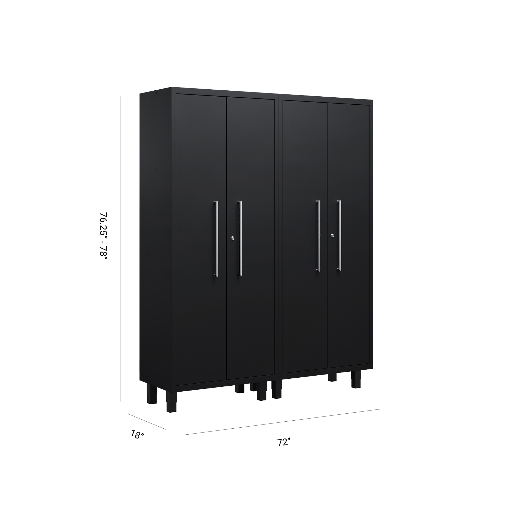 Core Plus Series 2pc Cabinet set with 36" Lockers