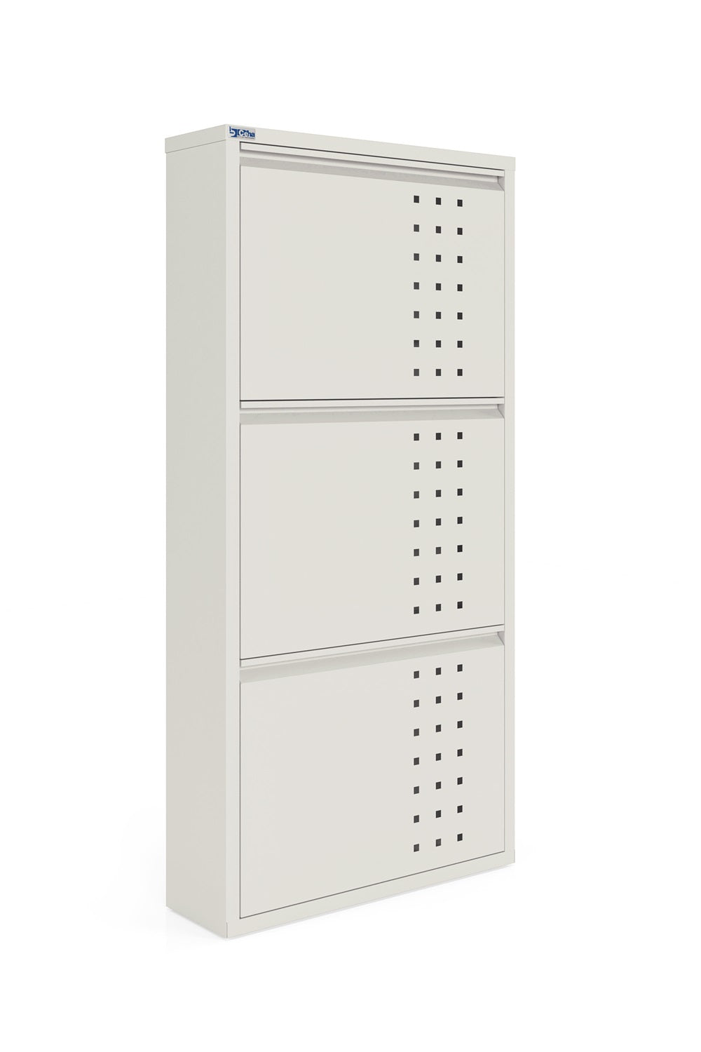3 Door Metal Shoe Cabinet With Front Ventilation - AYK