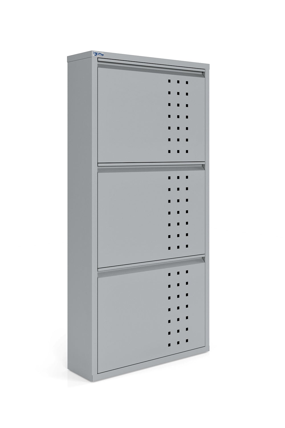 3 Door Metal Shoe Cabinet With Front Ventilation - AYK