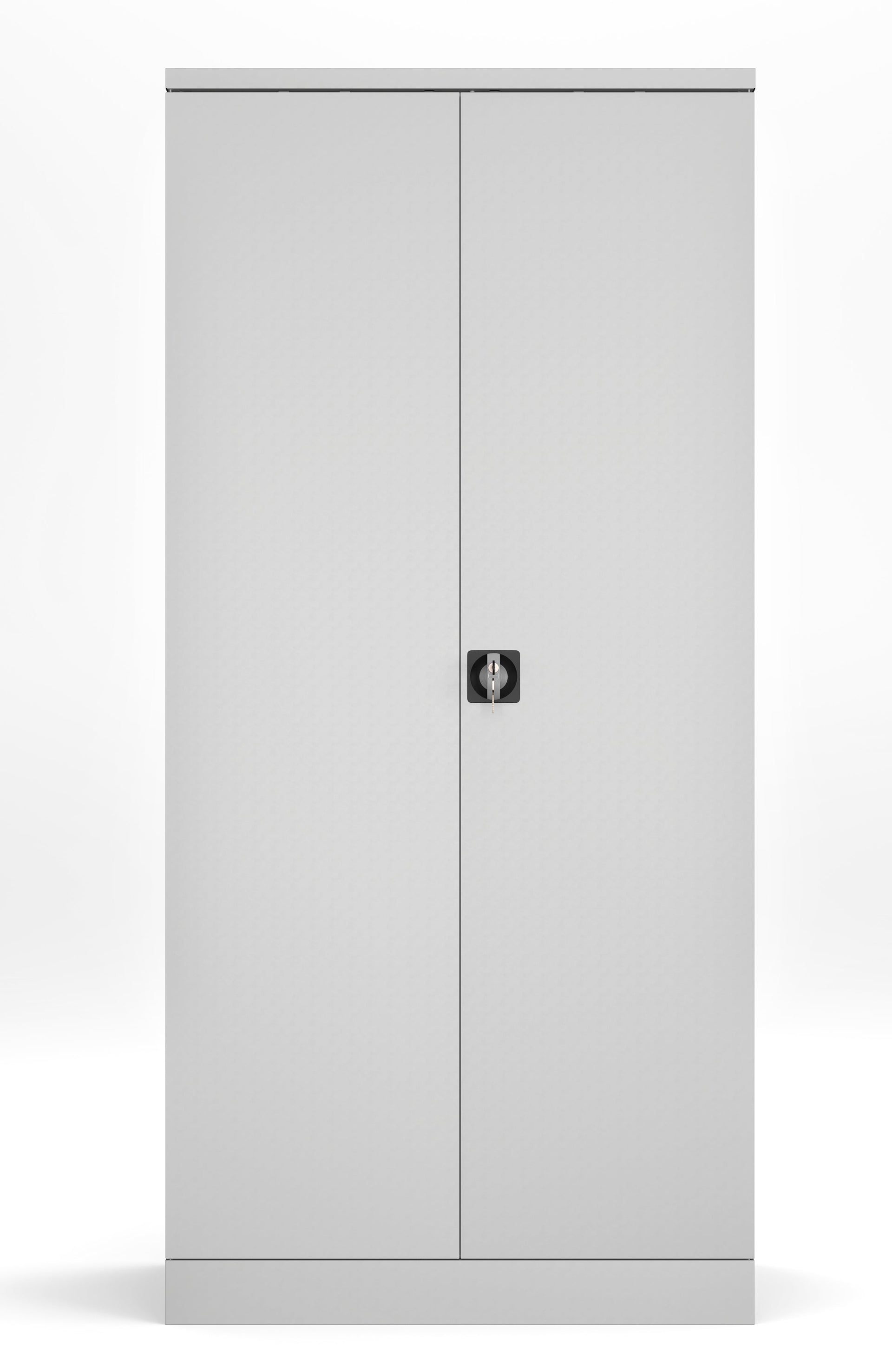 Armoire de rangement en métal BDM avec serrure à poignée carrée et 4 étagères réglables en hauteur 