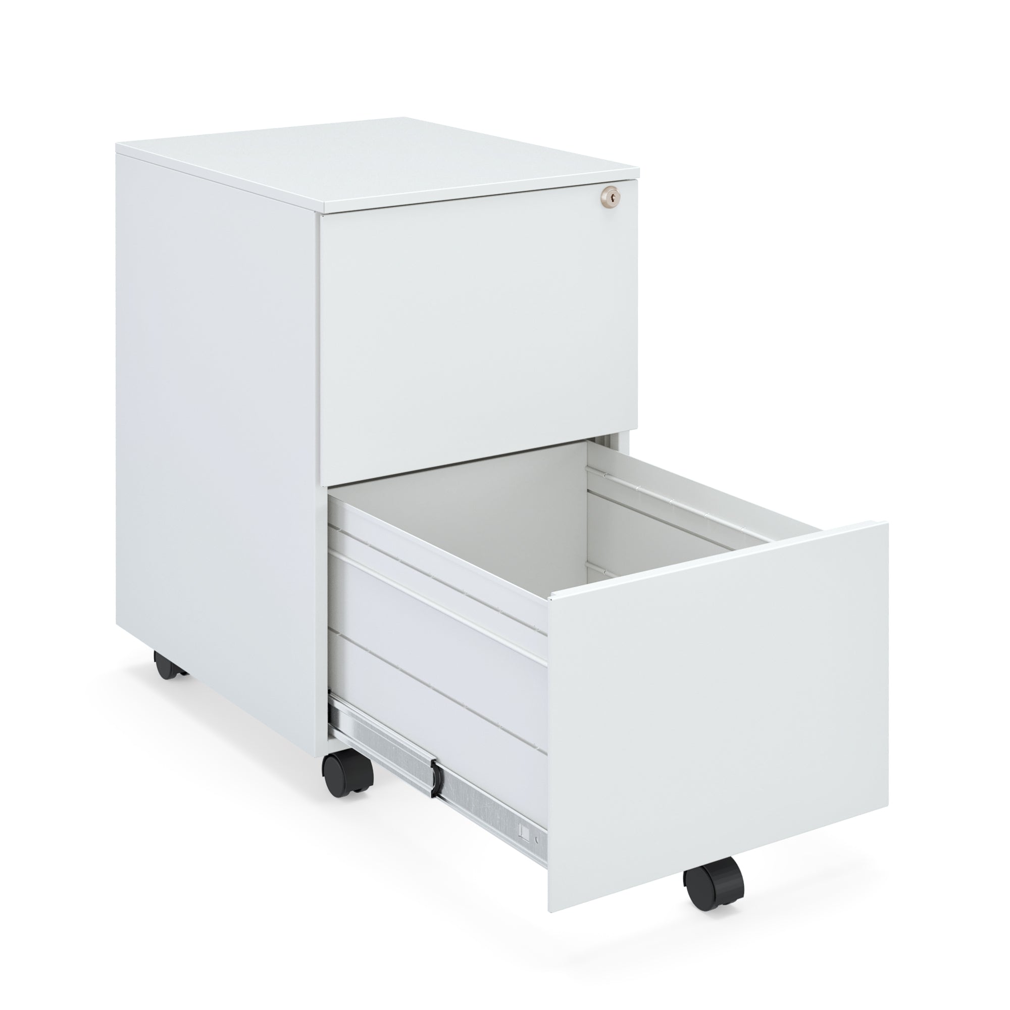 2-Drawer Metal Pedestal With Lock - JMKG
