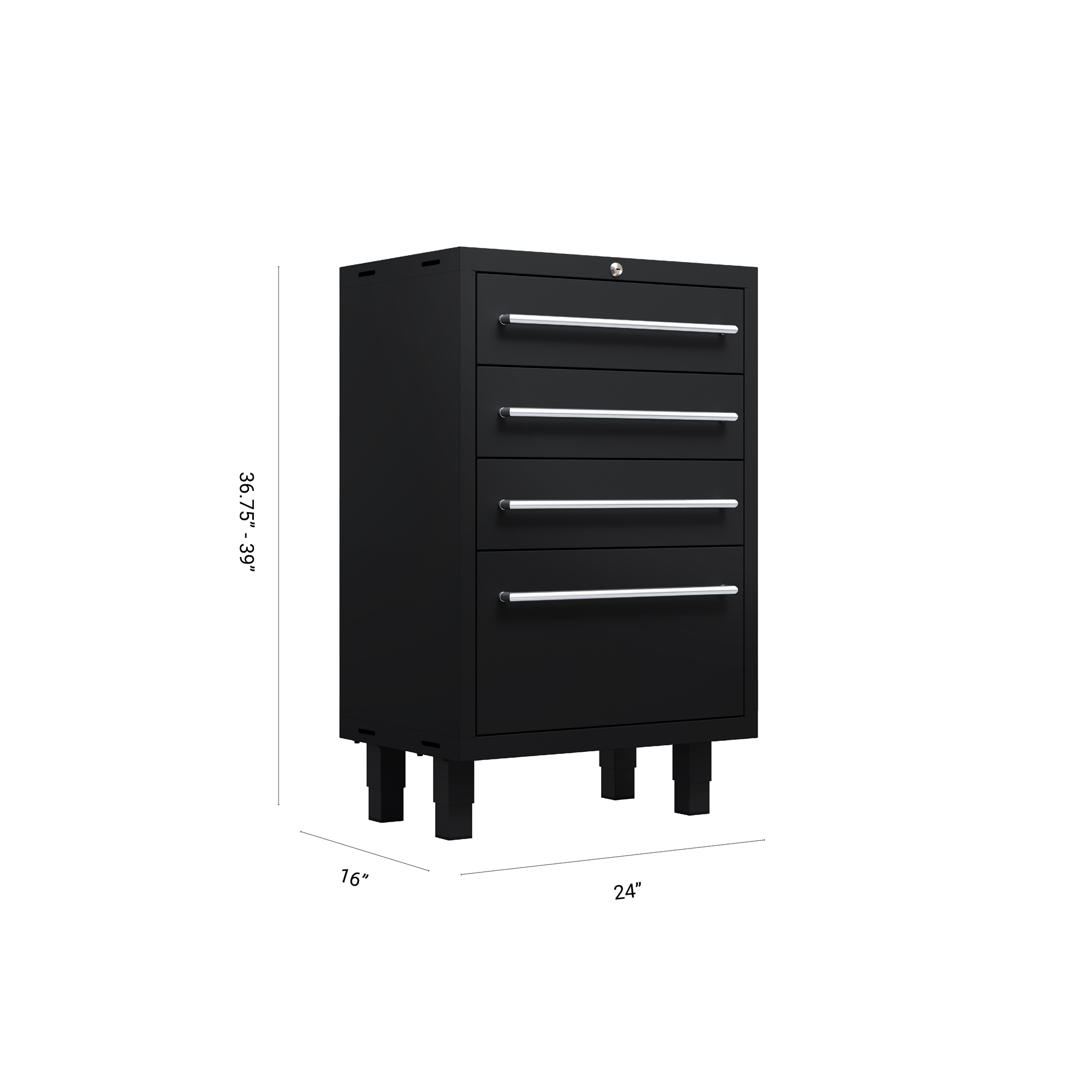 Core Plus Series - 24"W 4 Drawer tool cabinet